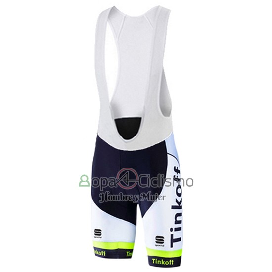 Tinkoff Ropa Ciclismo Culotte Corto 2016 Mangas Cortas Verde y Negro